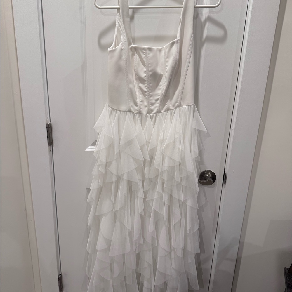 BHLDN White Textured Fabric